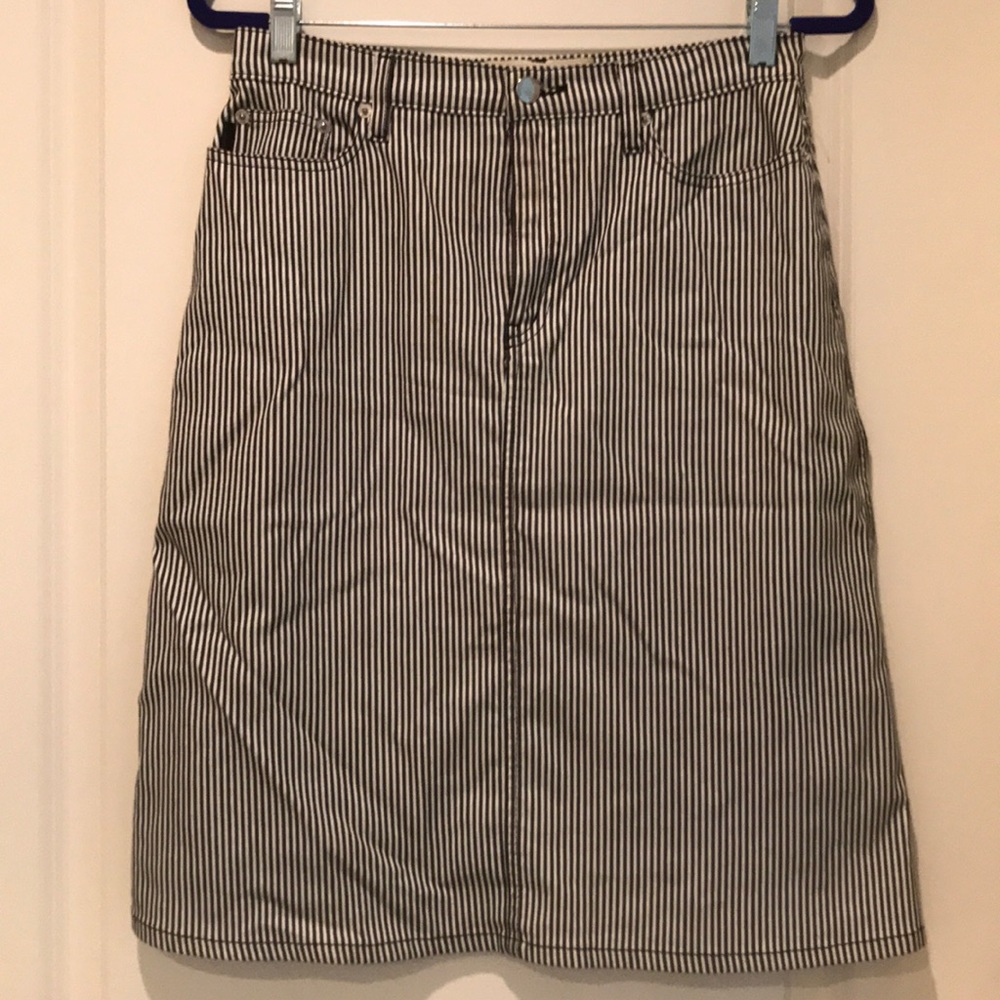 Knee length skirt